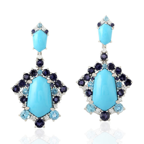 Apre Sapphire & Turquoise Earring