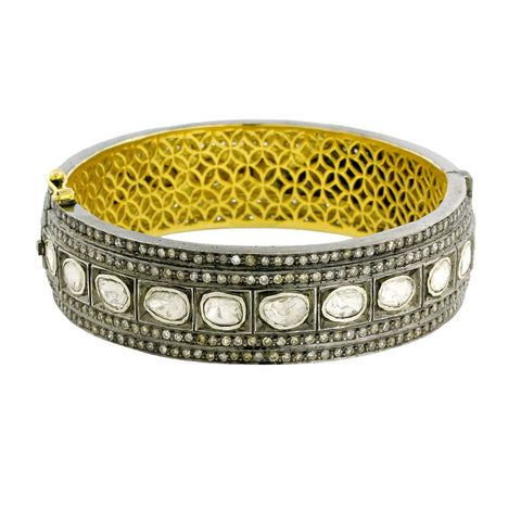 Pave and Polki Stack Bangle