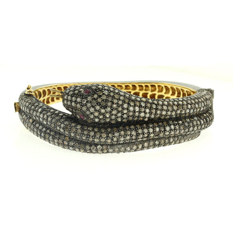 Pave Snake Bangle
