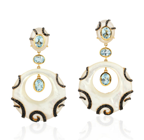 Aqua Fine Earrings