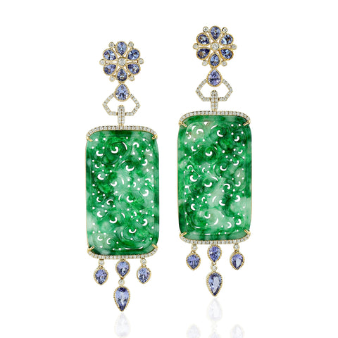 Majestic Jade Earrings