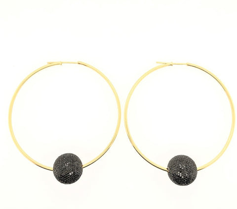 Black Diamond Ball Hoops