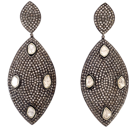Diamond Shield Earrings