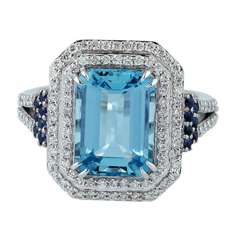 Brilliant Aqua Ring