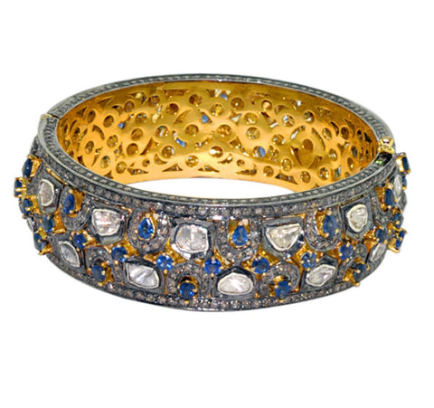 Sapphire and Diamond Regal Bangle