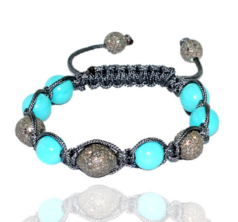 Turquoise Cord Bracelet